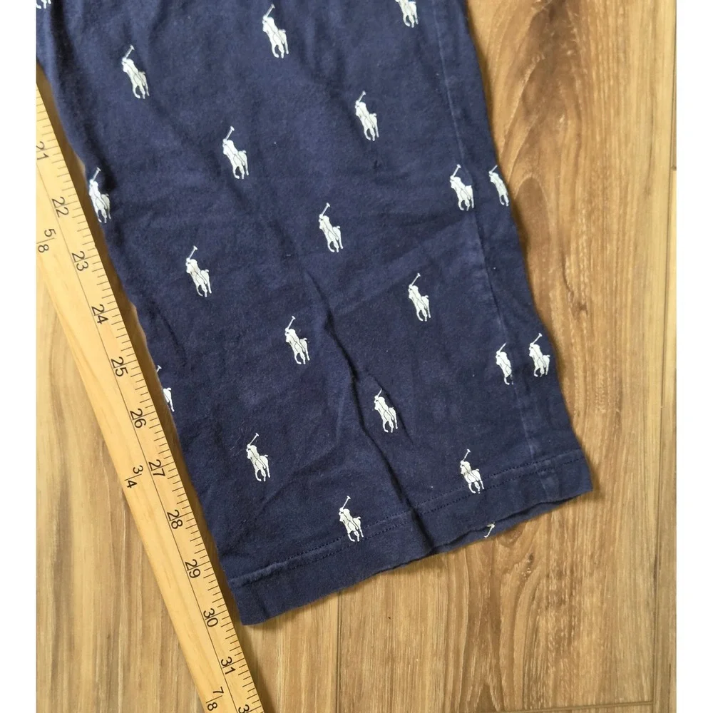 Polo Ralph Lauren Elastic Waistband Lounge Pants Mens Size Medium Navy